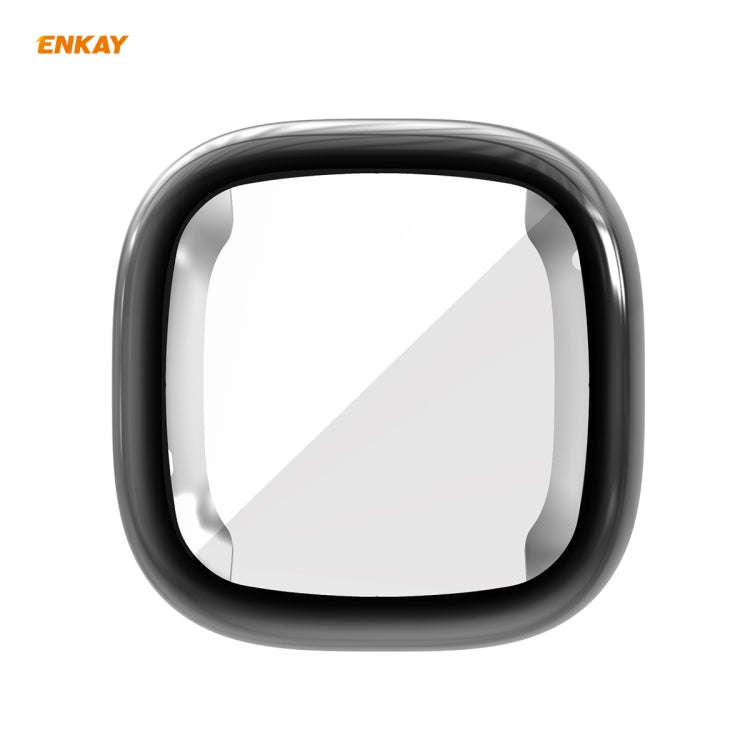 For Fitbit Versa 3 / Fitbit Sense ENKAY Hat-Prince ENK-AC8208 Full Coverage Electroplate TPU Soft...