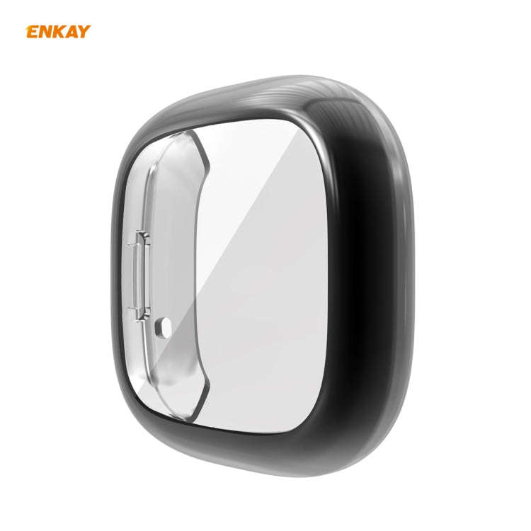 For Fitbit Versa 3 / Fitbit Sense ENKAY Hat-Prince ENK-AC8208 Full Coverage Electroplate TPU Soft...