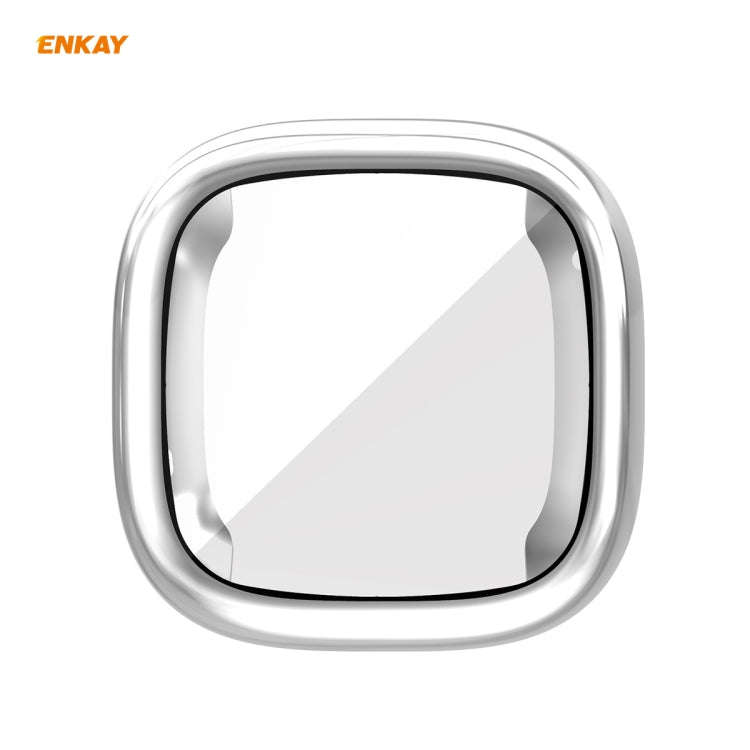 For Fitbit Versa 3 / Fitbit Sense ENKAY Hat-Prince ENK-AC8208 Full Coverage Electroplate TPU Soft...
