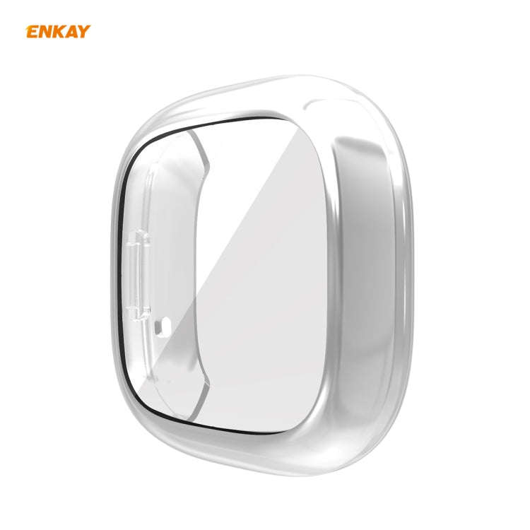For Fitbit Versa 3 / Fitbit Sense ENKAY Hat-Prince ENK-AC8208 Full Coverage Electroplate TPU Soft...