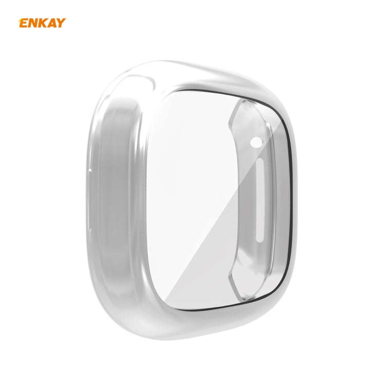 For Fitbit Versa 3 / Fitbit Sense ENKAY Hat-Prince ENK-AC8208 Full Coverage Electroplate TPU Soft...