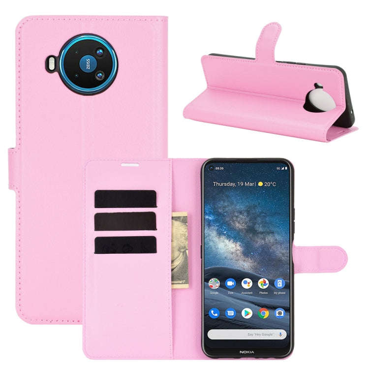 For Nokia 8.3 5G Litchi Texture Horizontal Flip Protective Case with Holder & Card Slots & Wallet...