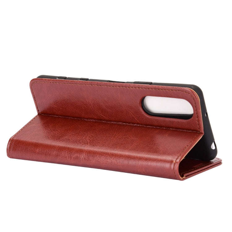 For Sony Xperia 5 II R64 Texture Single Horizontal Flip Protective Case with Holder & Card Slots ...