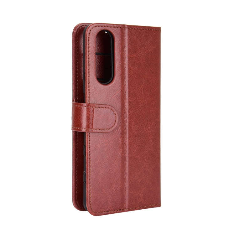 For Sony Xperia 5 II R64 Texture Single Horizontal Flip Protective Case with Holder & Card Slots ...