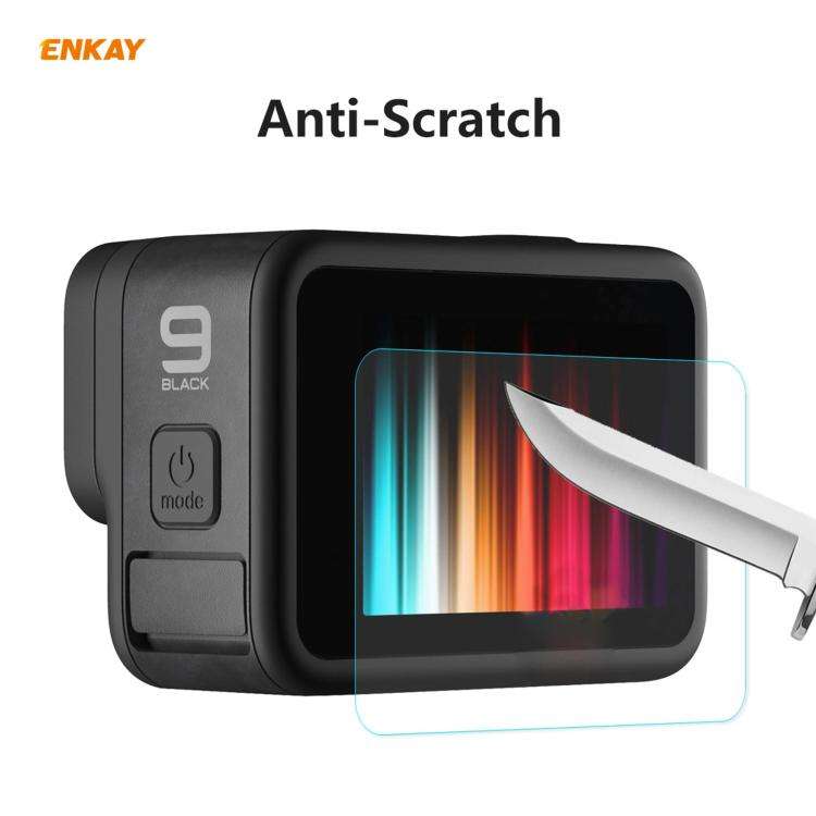 For GoPro HERO9 ENKAY Hat-Prince 3 in 1 0.2mm 9H 2.15D Protective Camera Lens and Screen Tempered...