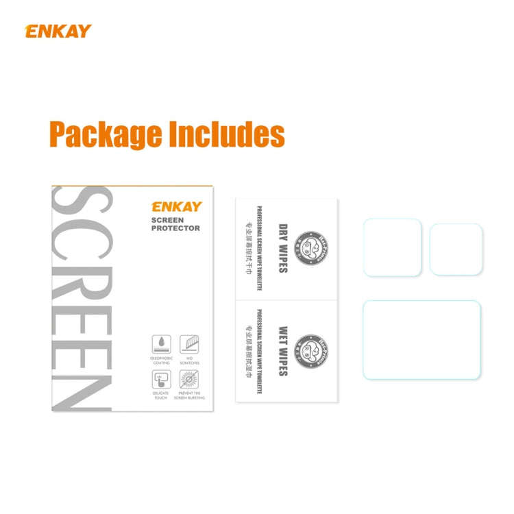 For GoPro HERO9 ENKAY Hat-Prince 3 in 1 0.2mm 9H 2.15D Protective Camera Lens and Screen Tempered...