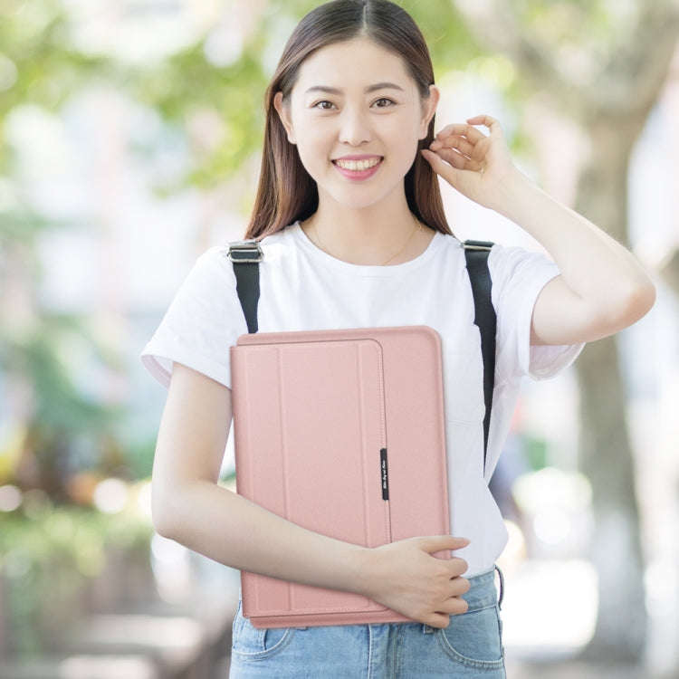 4 in 1 Universal Laptop Holder PU Waterproof Protection Wrist Laptop Bag, Size:15/16inch(Red)