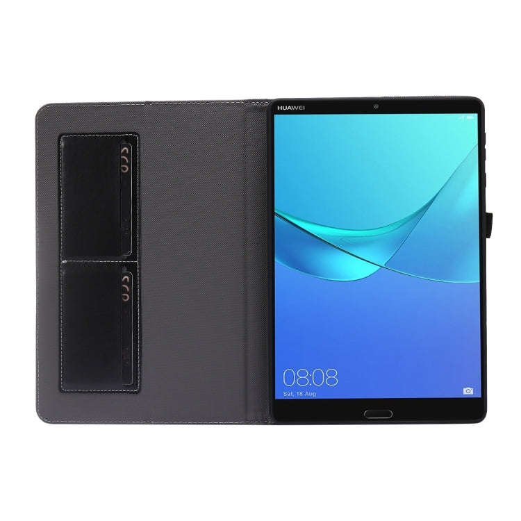 For Huawei MatePad T 10s 2-Folding Business Horizontal Flip PU Leather Case with Card Slots & Hol...