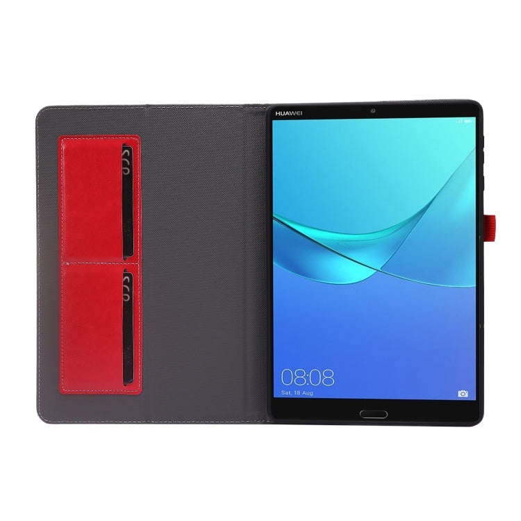For Huawei MatePad T 10s 2-Folding Business Horizontal Flip PU Leather Case with Card Slots & Hol...