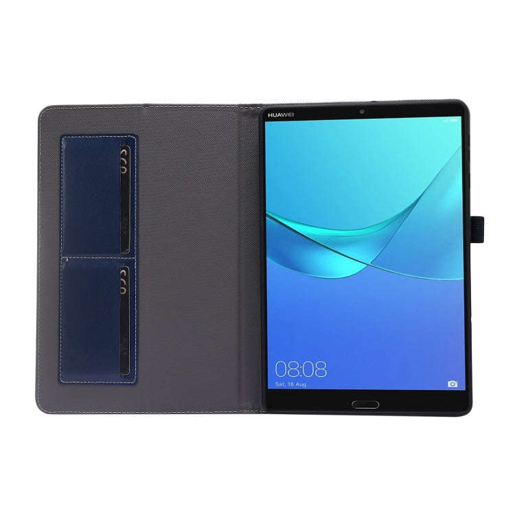 For Huawei MatePad T 10s 2-Folding Business Horizontal Flip PU Leather Case with Card Slots & Hol...