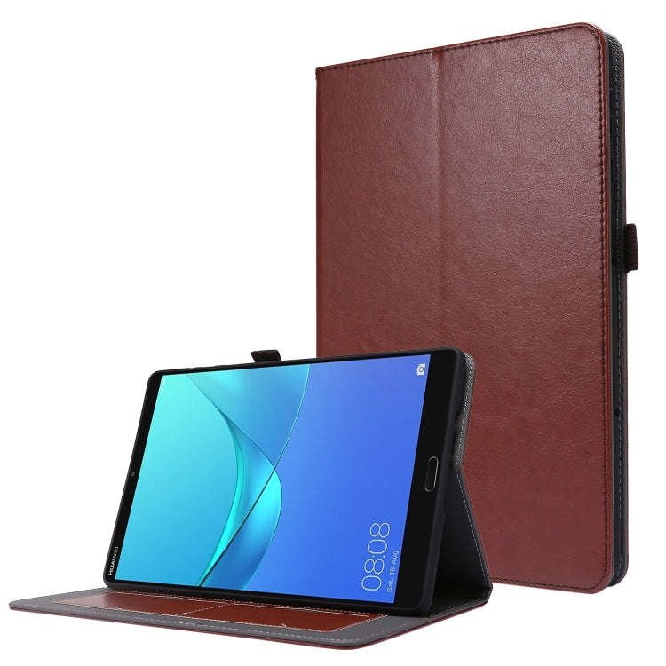 For Huawei MatePad T 10s 2-Folding Business Horizontal Flip PU Leather Case with Card Slots & Hol...