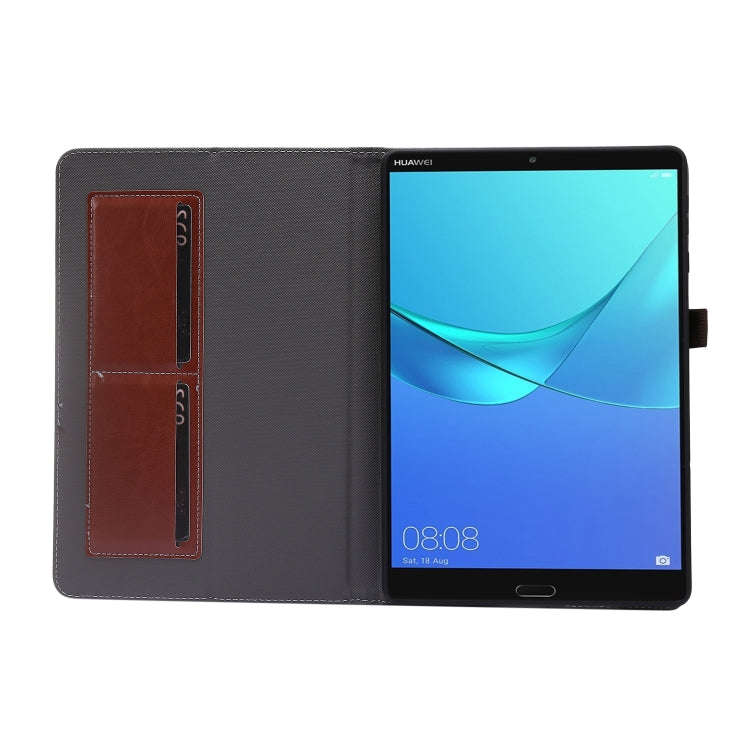 For Huawei MatePad T 10s 2-Folding Business Horizontal Flip PU Leather Case with Card Slots & Hol...