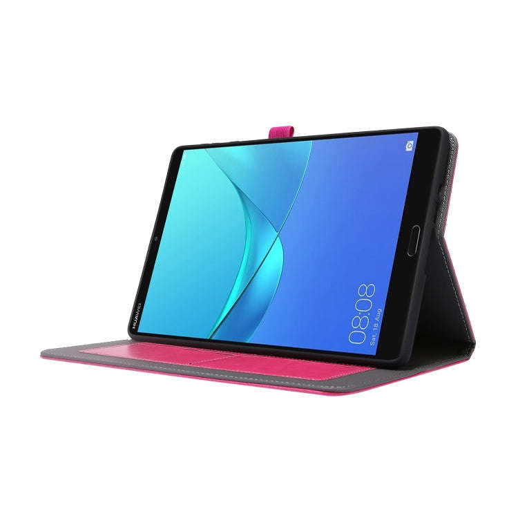 For Huawei MatePad T 10s 2-Folding Business Horizontal Flip PU Leather Case with Card Slots & Hol...