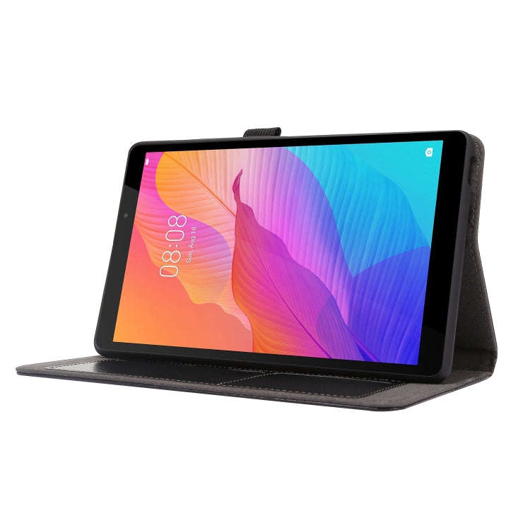 For Huawei MatePad T8 8.0 2-Folding Business Horizontal Flip PU Leather Case with Card Slots & Ho...