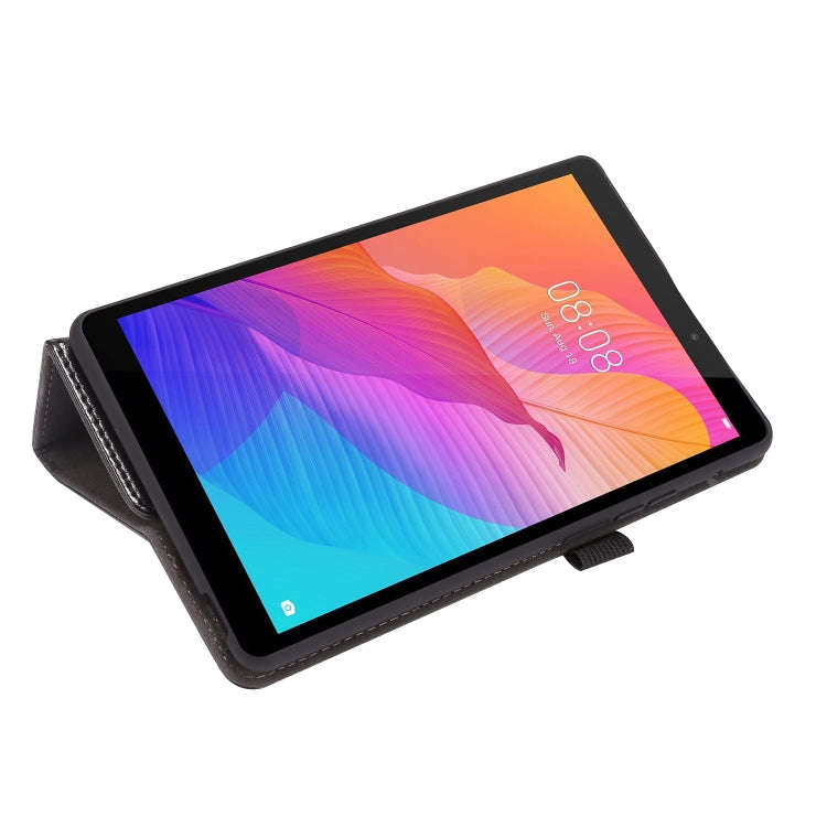 For Huawei MatePad T8 8.0 2-Folding Business Horizontal Flip PU Leather Case with Card Slots & Ho...
