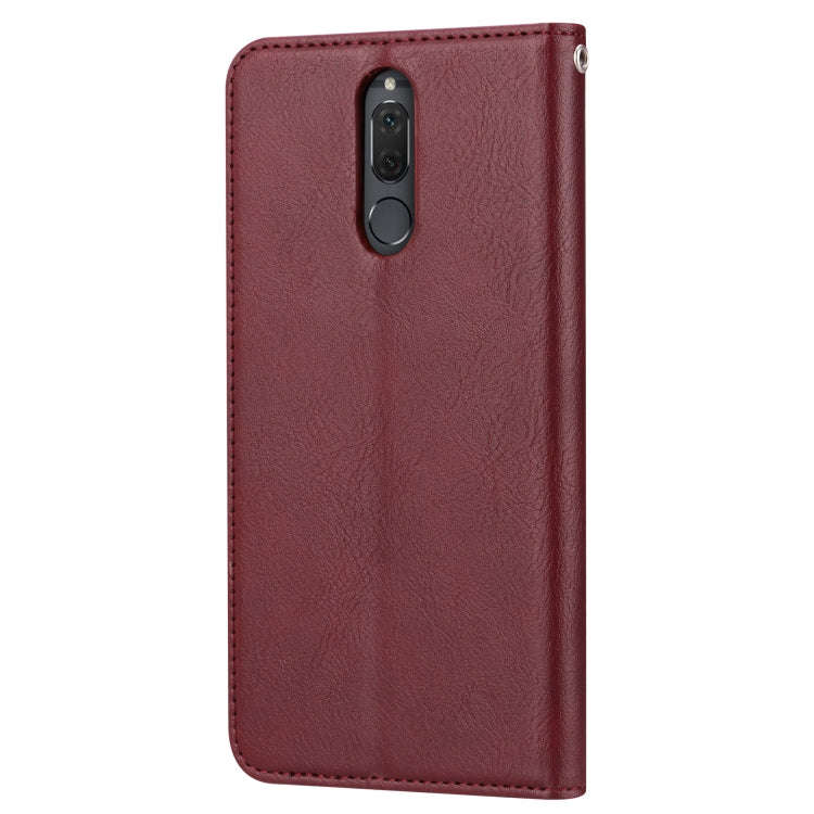 Knead Skin Texture Horizontal Flip Leather Case for Huawei Mate 10 Lite / Maimang 6 / Nova 2i, wi...