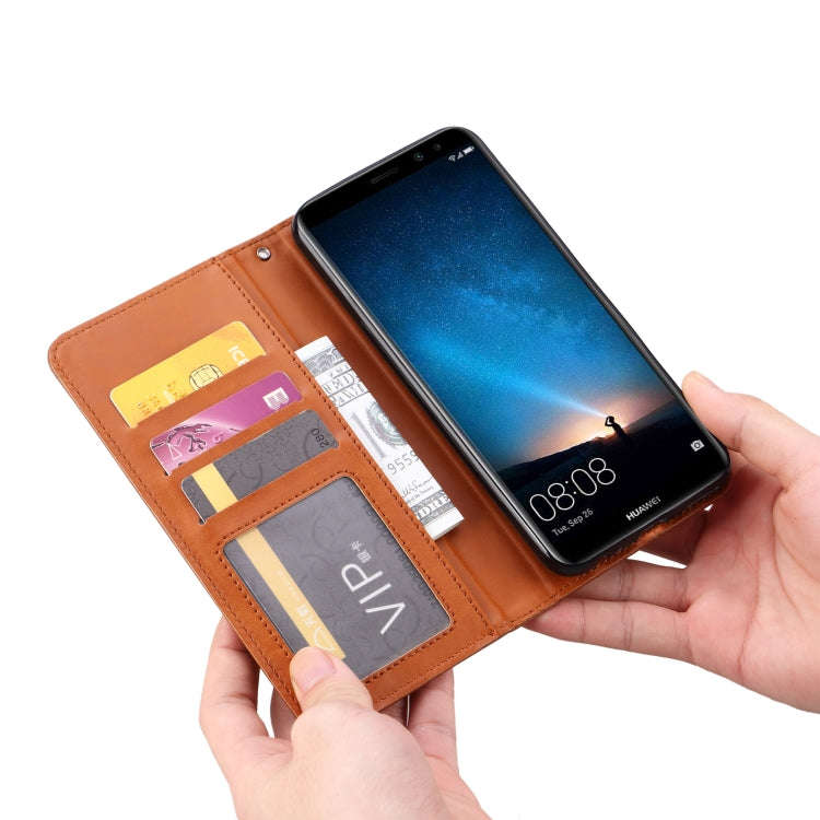 Knead Skin Texture Horizontal Flip Leather Case for Huawei Mate 10 Lite / Maimang 6 / Nova 2i, wi...