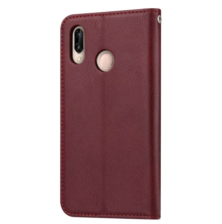 Knead Skin Texture Horizontal Flip Leather Case for Huawei Nova 3e / P20 Lite, with Photo Frame &...