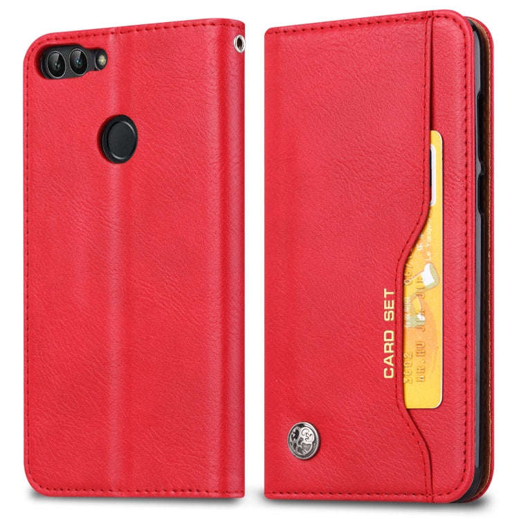 Knead Skin Texture Horizontal Flip Leather Case for Huawei P smart / Enjoy 7S, with Photo Frame &...