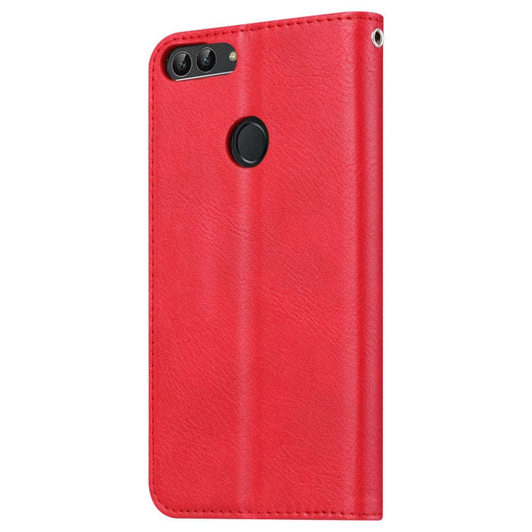 Knead Skin Texture Horizontal Flip Leather Case for Huawei P smart / Enjoy 7S, with Photo Frame &...