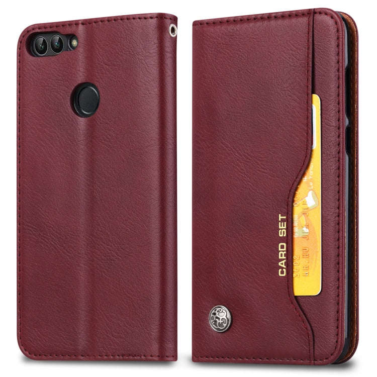 Knead Skin Texture Horizontal Flip Leather Case for Huawei P smart / Enjoy 7S, with Photo Frame &...