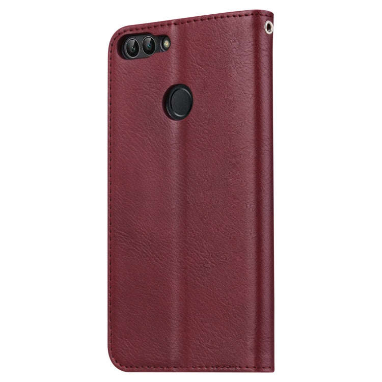 Knead Skin Texture Horizontal Flip Leather Case for Huawei P smart / Enjoy 7S, with Photo Frame &...