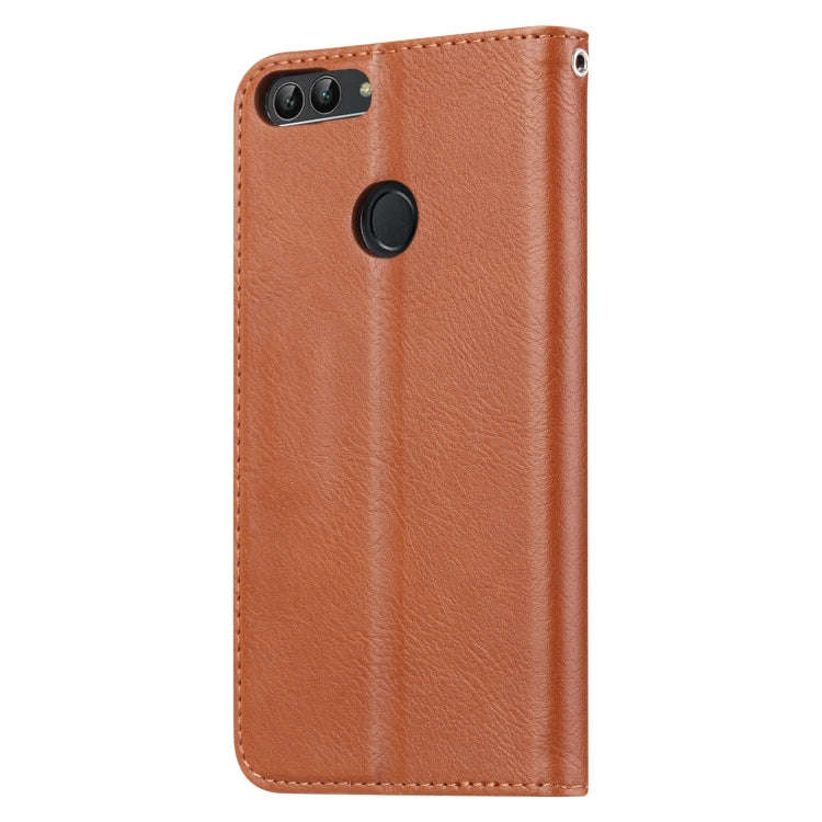 Knead Skin Texture Horizontal Flip Leather Case for Huawei P smart / Enjoy 7S, with Photo Frame &...