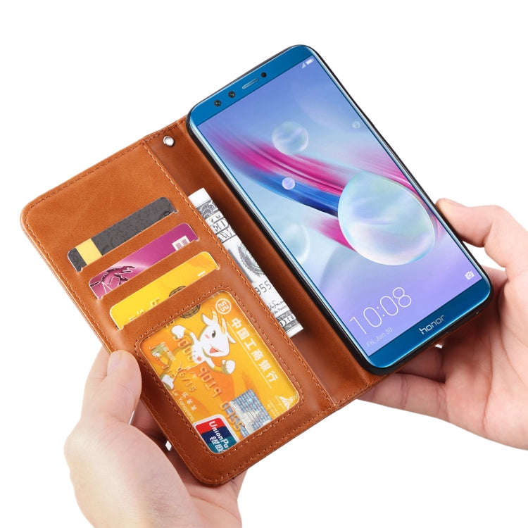 Knead Skin Texture Horizontal Flip Leather Case for Huawei Honor 9 Lite / Honor 9i, with Photo Fr...