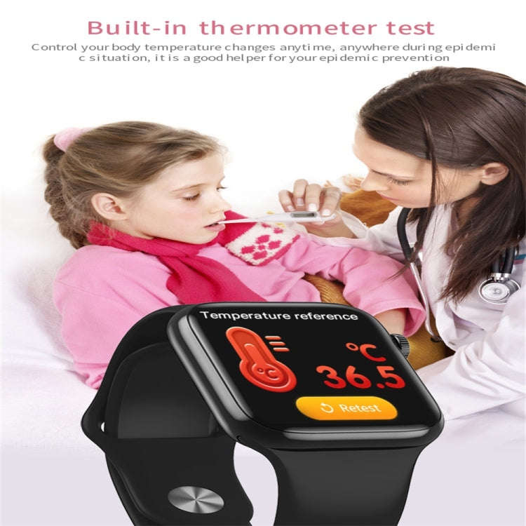 W98 Plus 1.54 inch Color Screen Smart Watch, IP67 Waterproof, Support Temperature Monitoring/Hear...
