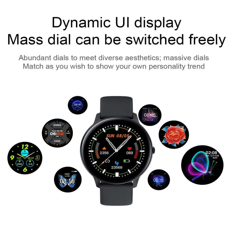 W68 1.4 inch Color Screen Smart Watch, IP68 Waterproof, Support Temperature Monitoring/Heart Rate...