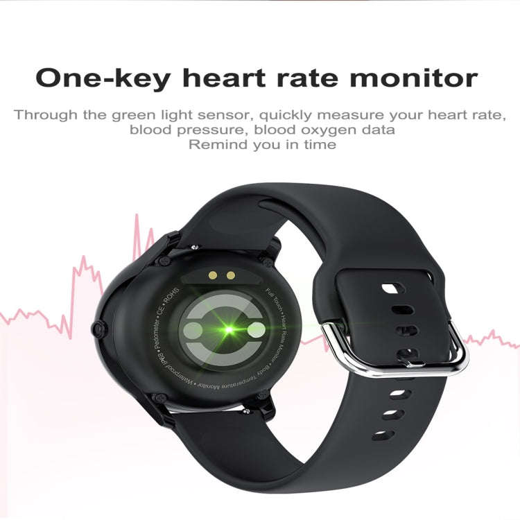 W68 1.4 inch Color Screen Smart Watch, IP68 Waterproof, Support Temperature Monitoring/Heart Rate...