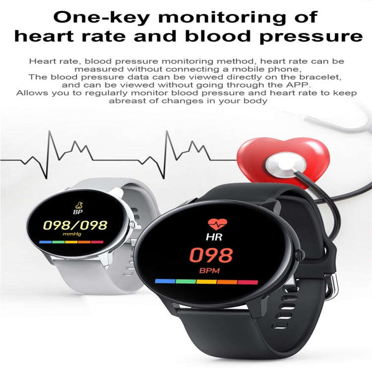 W68 1.4 inch Color Screen Smart Watch, IP68 Waterproof, Support Temperature Monitoring/Heart Rate...