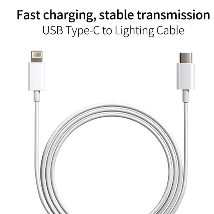 SDC-20W 2 in 1 PD 20W USB-C / Type-C Travel Charger + 3A PD3.0 USB-C / Type-C to 8 Pin Fast Charg...