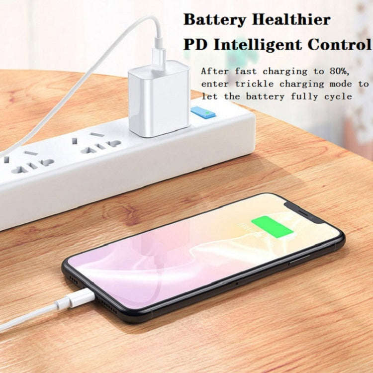 SDC-20W 2 in 1 PD 20W USB-C / Type-C Travel Charger + 3A PD3.0 USB-C / Type-C to 8 Pin Fast Charg...