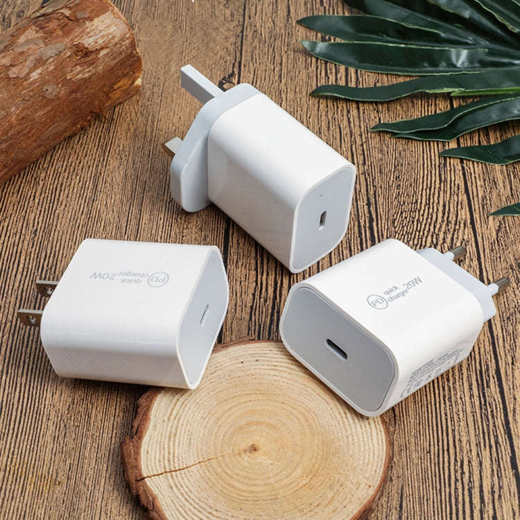 SDC-20W 2 in 1 PD 20W USB-C / Type-C Travel Charger + 3A PD3.0 USB-C / Type-C to 8 Pin Fast Charg...