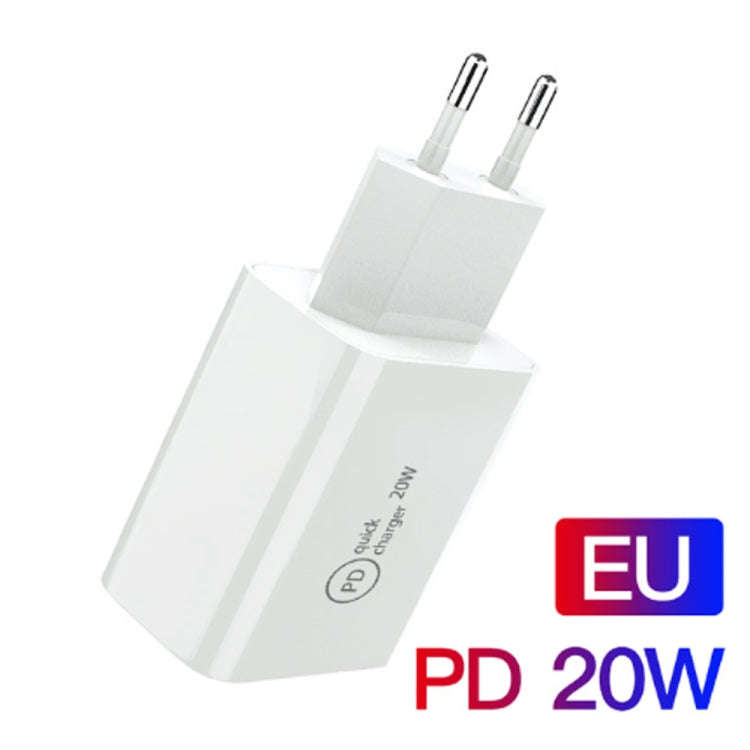 SDC-20W 2 in 1 PD 20W USB-C / Type-C Travel Charger + 3A PD3.0 USB-C / Type-C to 8 Pin Fast Charg...