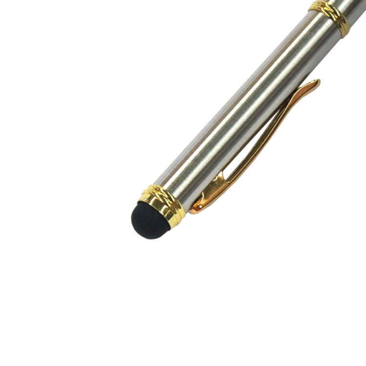 AT-13 Mobile Phone Touch Screen Handwriting Dual-purpose Pen with Black and Red Dual Core(Gold + ...