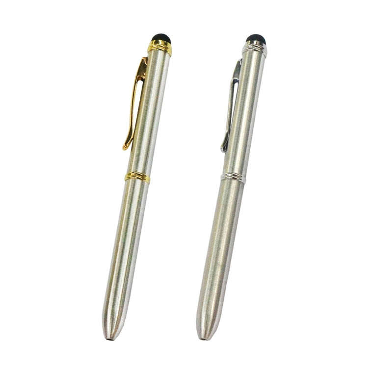 AT-13 Mobile Phone Touch Screen Handwriting Dual-purpose Pen with Black and Red Dual Core(Gold + ...