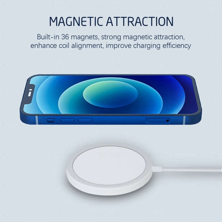 XJ-31 2 in 1 15W Magnetic Wireless Charger + PD 20W USB-C / Type-C Travel Charger Set for iPhone ...