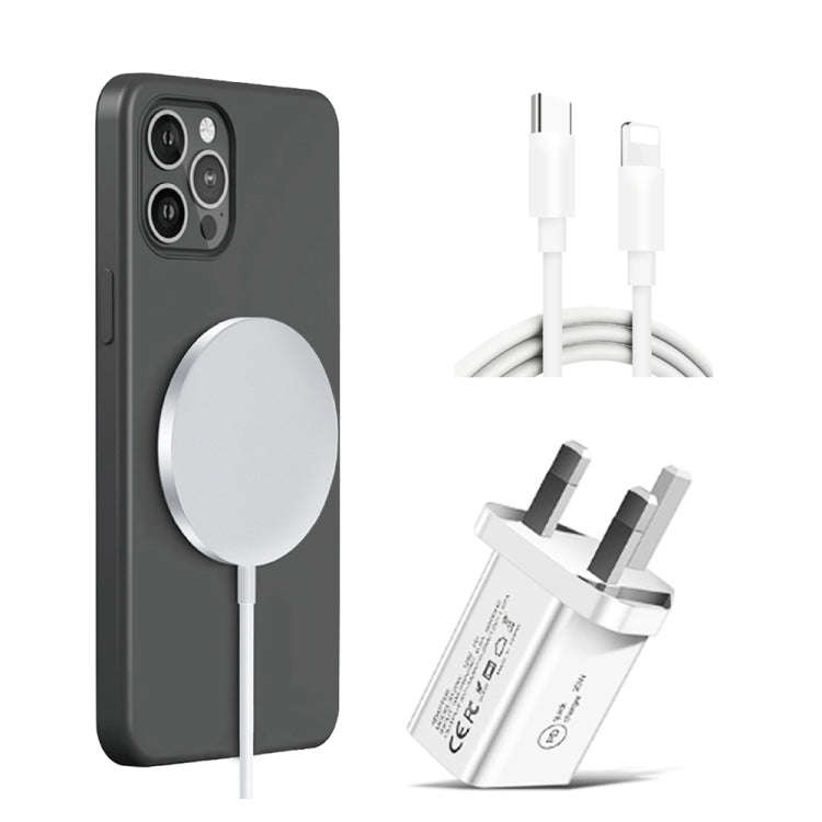 XJ-32 3 in 1 15W Magnetic Suction Wreless Charging + PD 20W USB-C / Type-C Travel Charging + USB-...