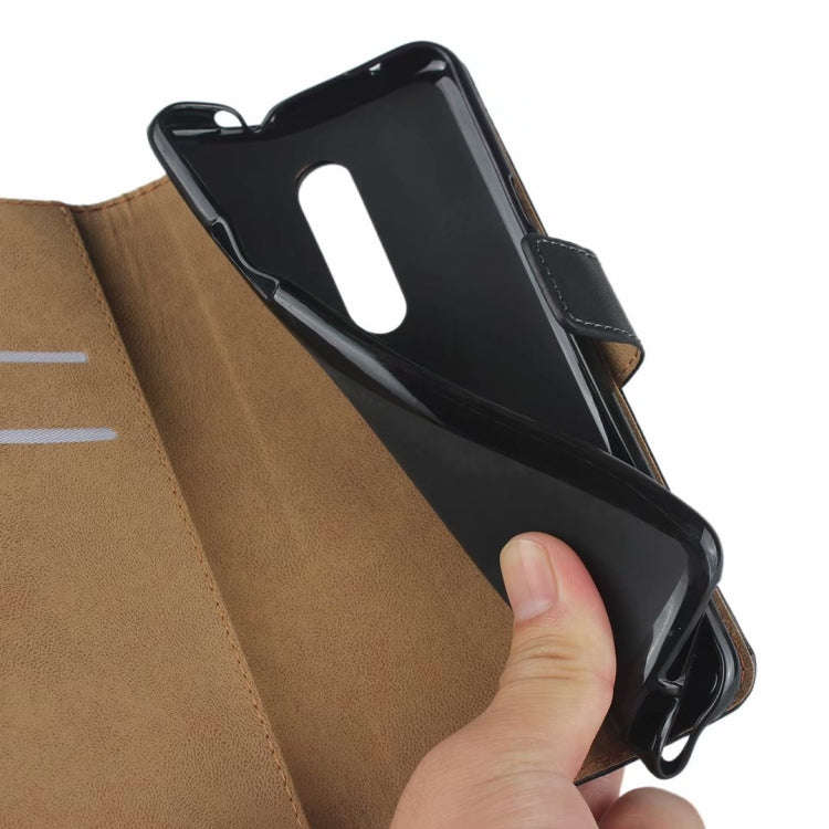Horizontal Flip Leather Case for OnePlus 7 Pro, with Magnetic Clasp & Holder & Card Slot & Wallet...
