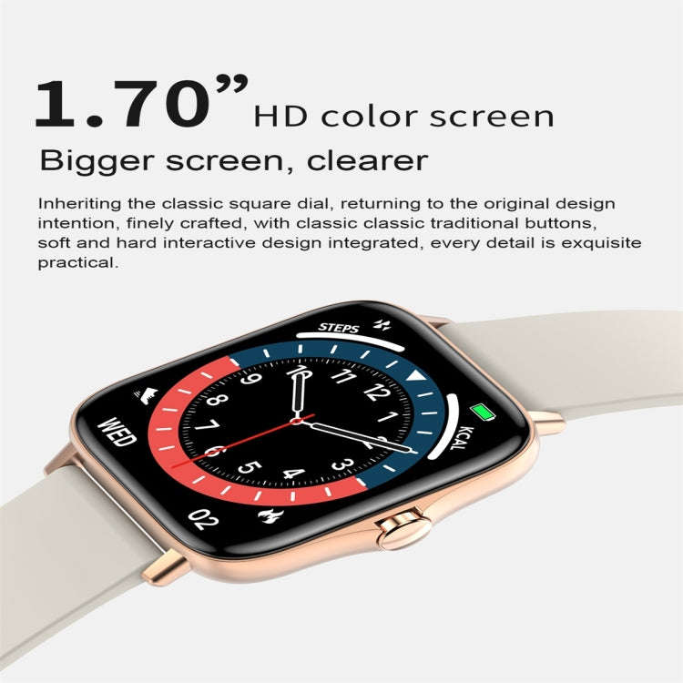 T42 1.7 inch Color Screen Smart Watch, IP67 Waterproof, Support Bluetooth Call/Heart Rate Monitor...