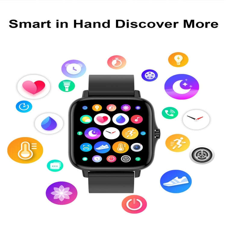 T42 1.7 inch Color Screen Smart Watch, IP67 Waterproof, Support Bluetooth Call/Heart Rate Monitor...