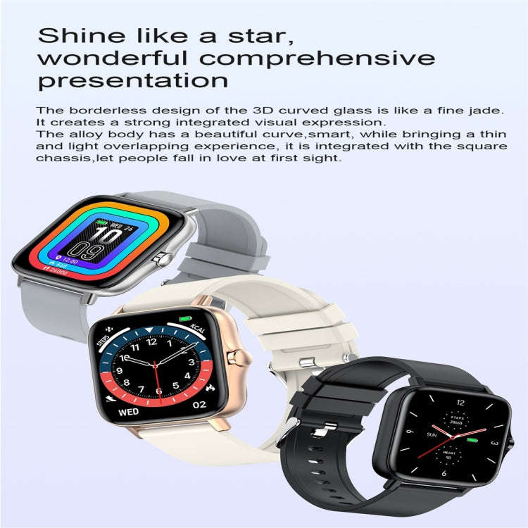 T42 1.7 inch Color Screen Smart Watch, IP67 Waterproof, Support Bluetooth Call/Heart Rate Monitor...