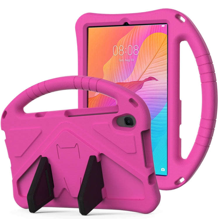 For Huawei MatePad T8 EVA Flat Anti Falling Protective Case Shell with Holder(RedRose)