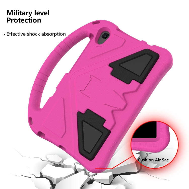 For Huawei MatePad T8 EVA Flat Anti Falling Protective Case Shell with Holder(RedRose)