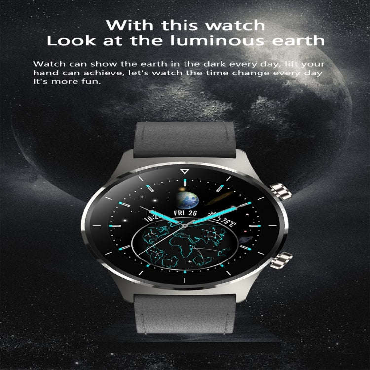 E13 1.28 inch IPS Color Screen Smart Watch, IP68 Waterproof, Steel Watchband, Support Heart Rate ...