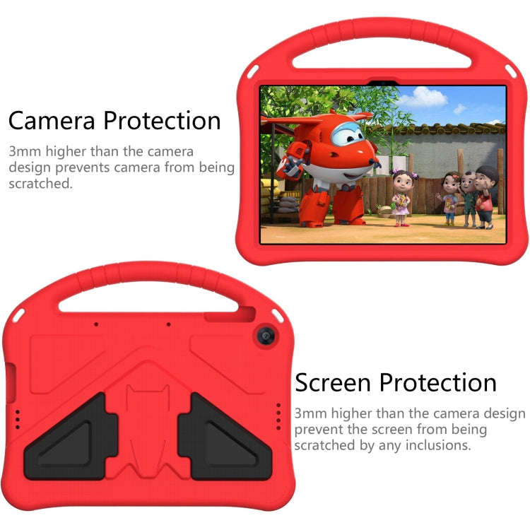 For Huawei MatePad T 10s 10.1 EVA Flat Anti Falling Protective Case Shell with Holder(Red)