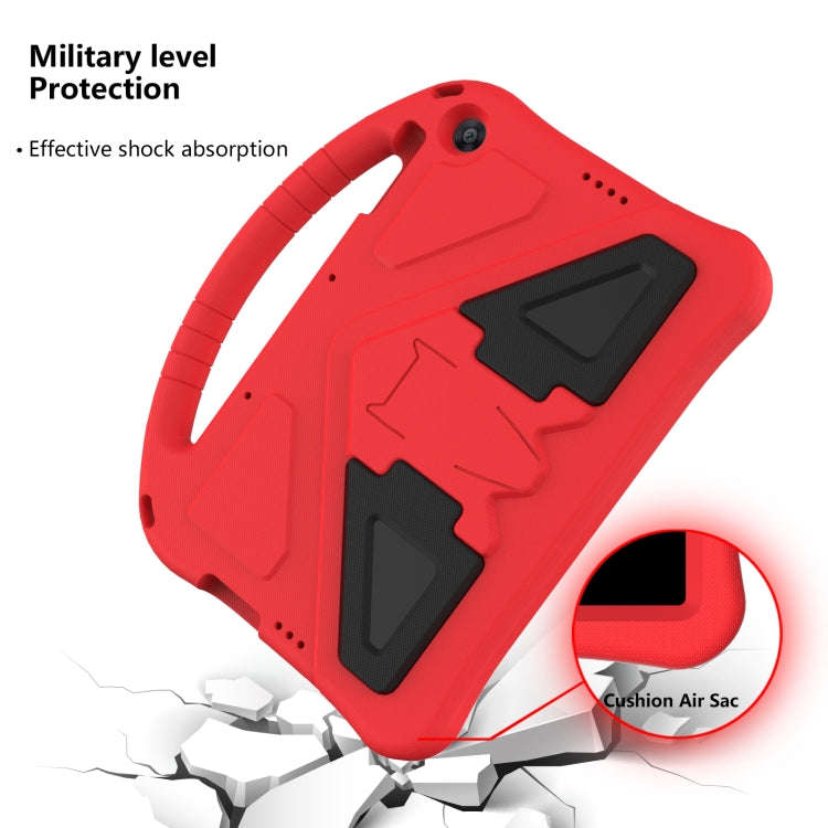 For Huawei MatePad T 10s 10.1 EVA Flat Anti Falling Protective Case Shell with Holder(Red)