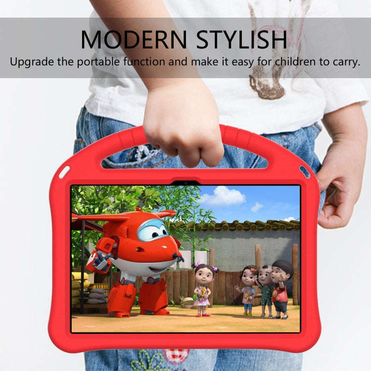 For Huawei MatePad T 10s 10.1 EVA Flat Anti Falling Protective Case Shell with Holder(Red)